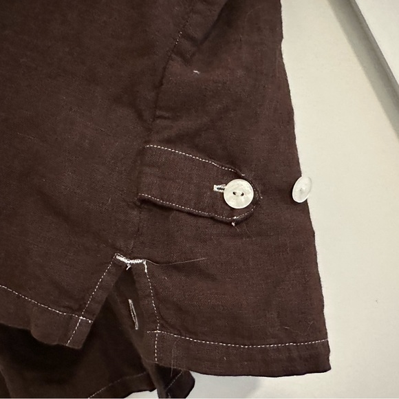 Christopher & Banks Linen Button Up Shirt - Picture 7 of 8